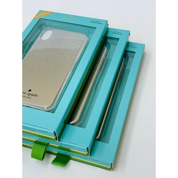 Kate Spade New York Silver Glitter Mirror Ombre iPhone XS Max, X/XS MSRP$45 NWB - Picture 7 of 8